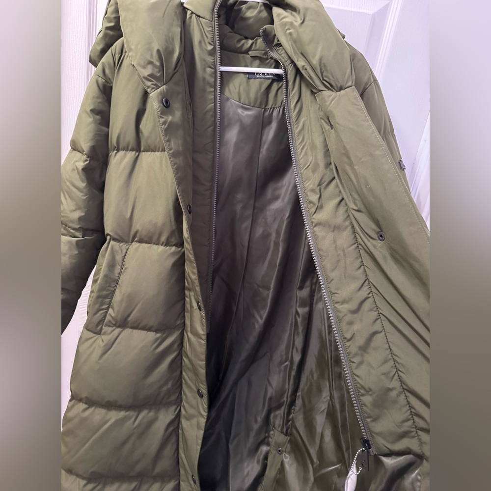 Lauren Ralph Lauren Pillow Hood
Longline Down & Feather Jacket Small - Picture 6 of 13